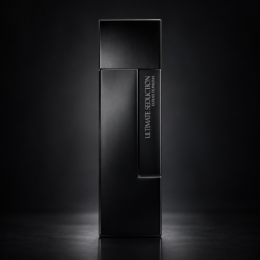 Ultimate Seduction de Laurent Mazzone, flacon noir de face