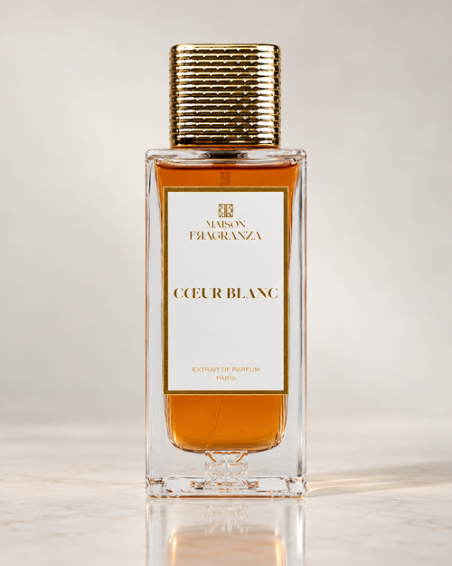 Cœur Blanc de Maison Fragranza, flacon de face