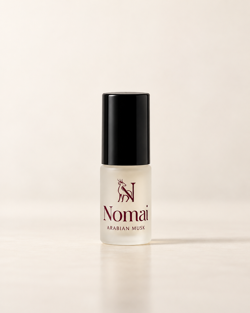 Musc Sucré, flacon roll-on 3 ml fermé, de face